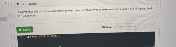 of the stream manipulators like setw and setprecision Additional Notes: Regarding your