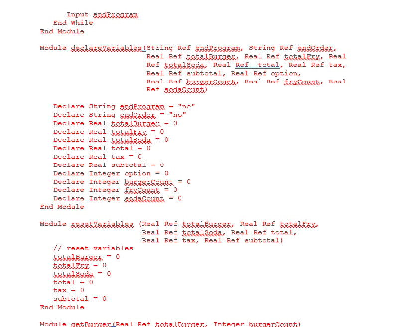 loops. Details of the program are as follows: - Your menu items