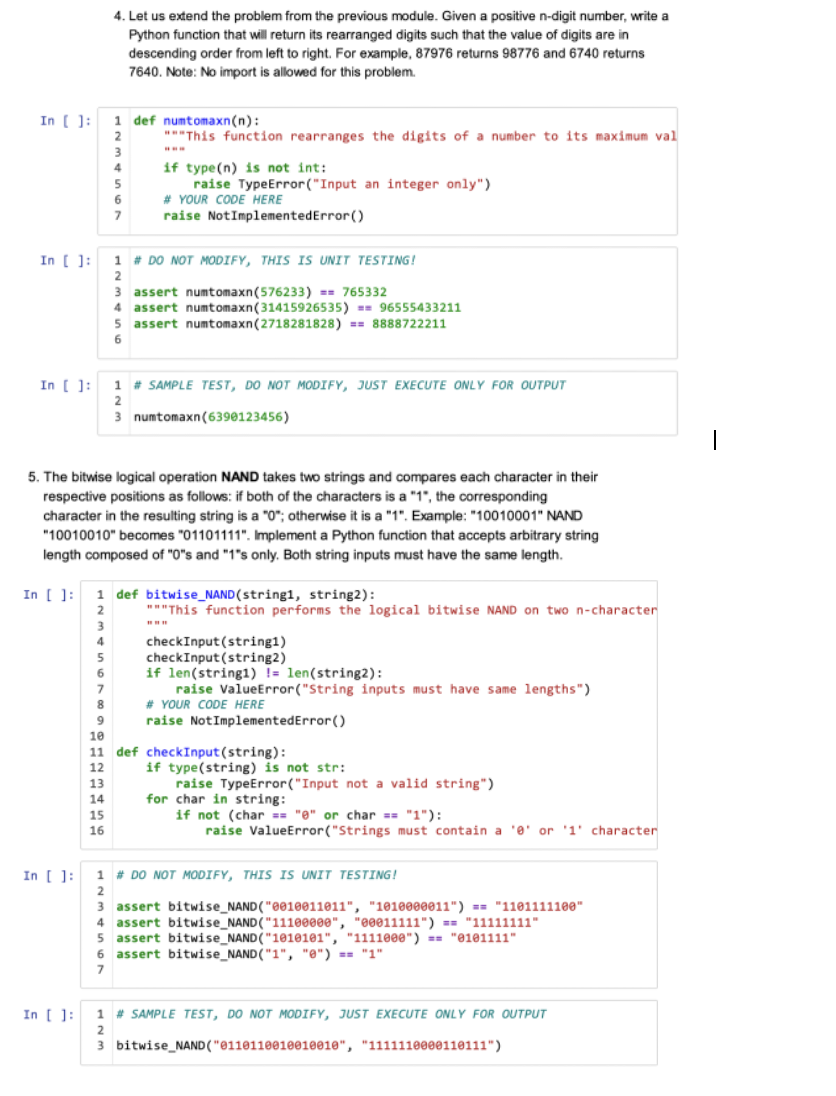  4. Let us extend the problem from the previous module. Given