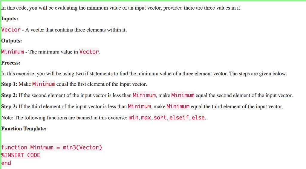  Complete the function using matlab In this code, you will be