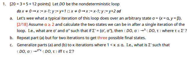  1. [20 = 3 +5+ 12 points] Let DO be the