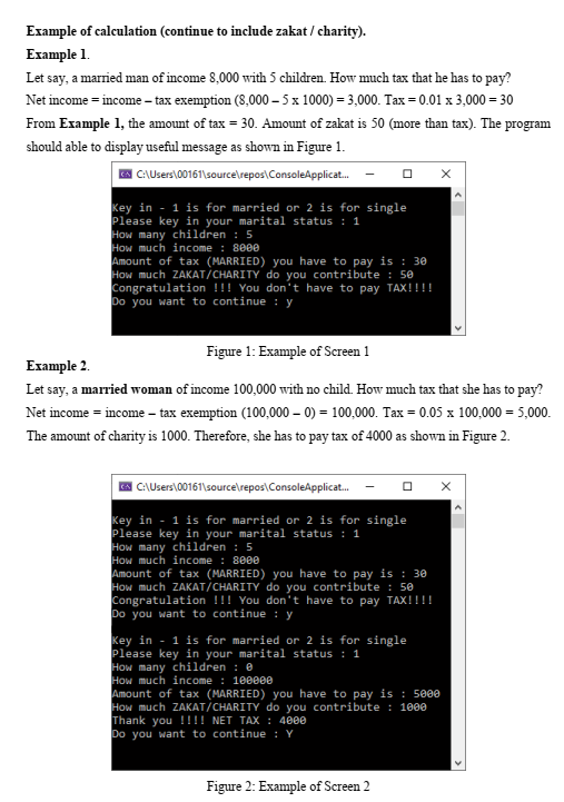 develop an integrated solution for the tax calculation scenario, students are suggested