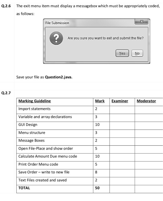 on paper Write a java program that uses methods/ procedures and parameter
