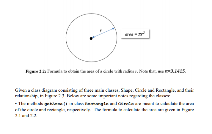 ARE AS BELOW : #include using namespace std; #define PI 3.1415 //