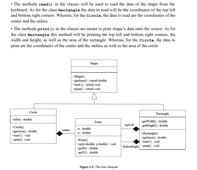 Task 1 // Declare class Point with the required attributes // and