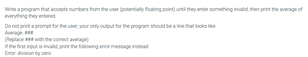 In C++ Write a program that accepts numbers from the user (potentially