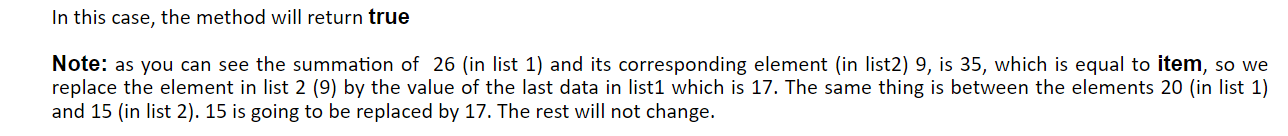 12 7 points Save Answer Write a method called CompareAndChangelist to be