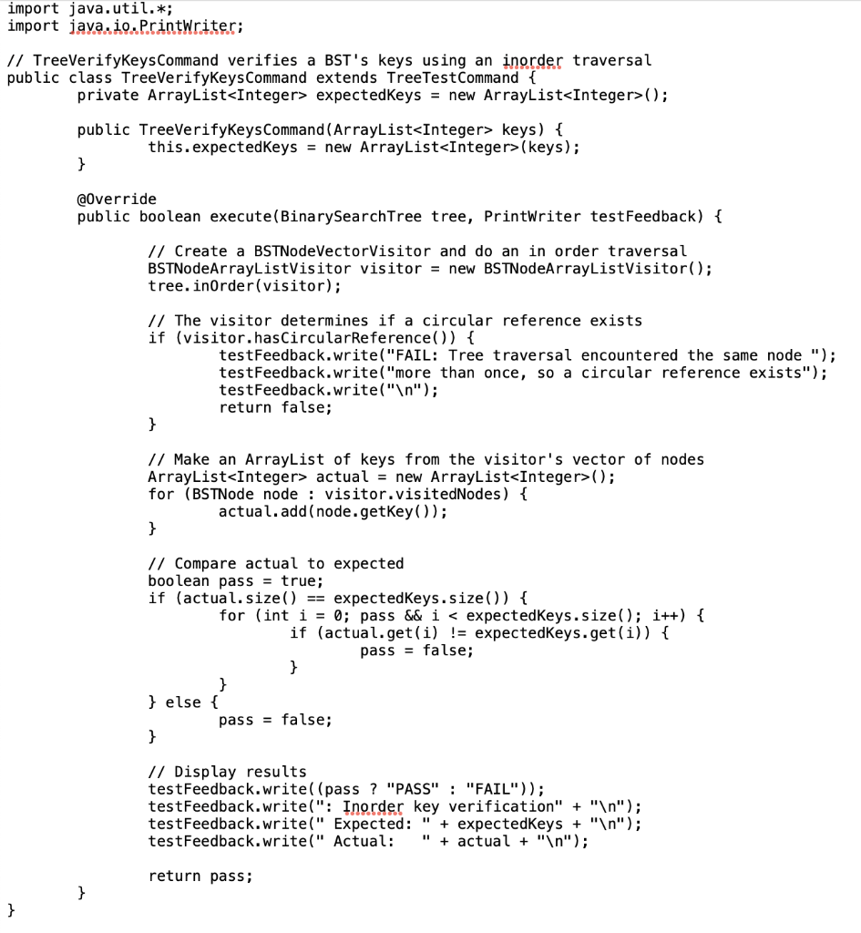 ExtendedAVLNode class inherits from AVLNode and adds one integer field, subtreeKeyCount. Each