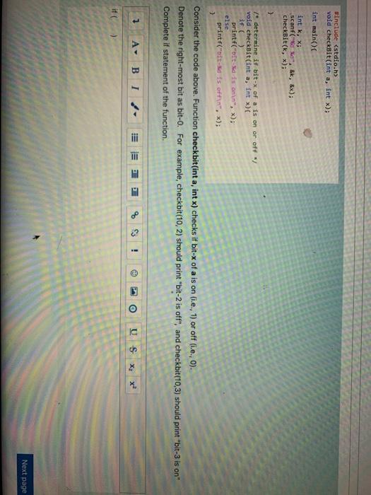i need help with this C code question as soon as possible