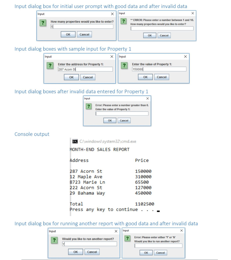  Here is the code I have created that the array has