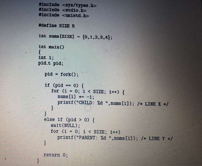 in Figure 3.35, explain what the output will be at lines X