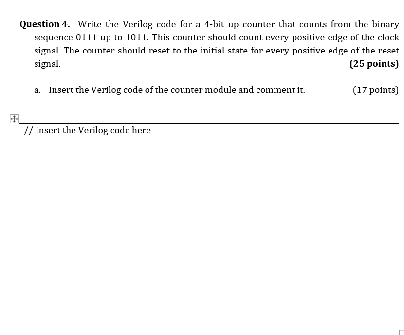 insert a screenshot of the test bench file and the output. Make