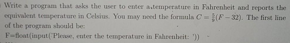  using python Write a program that asks the user to enter