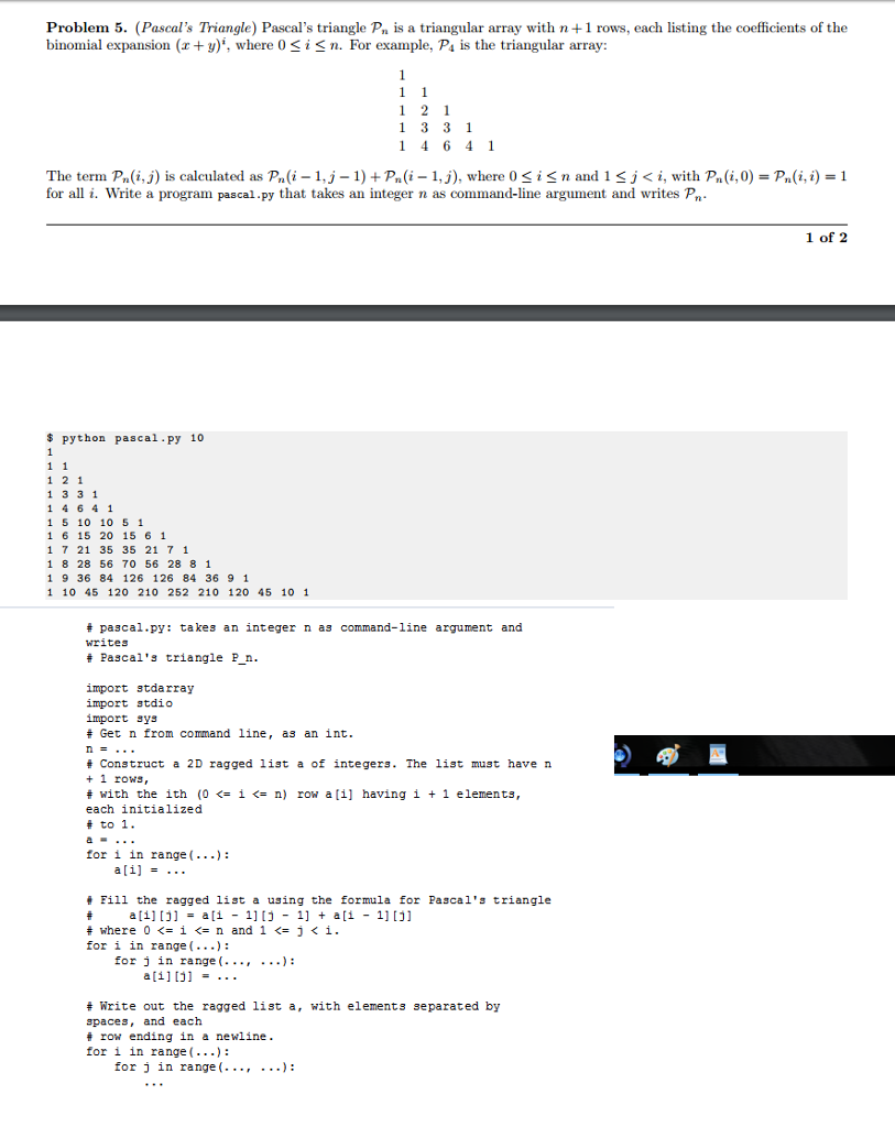 PYTHON ONLY! PLEASE FOLLOW DIRECTIONS GIVEN AS I WANT TO LEARN FROM
