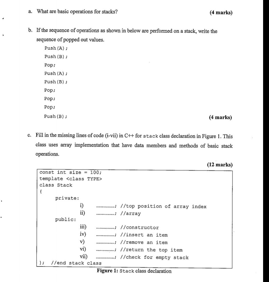  QUESTION 1 (a), (b), (c), (d) and (e) Please help to