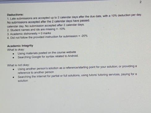 zip file containing your Android project. The zip file must be named