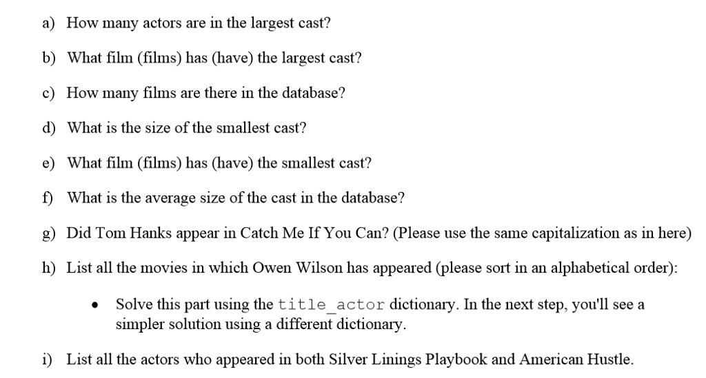 update, remove, and intersection. Background: In this problem set, we use Python