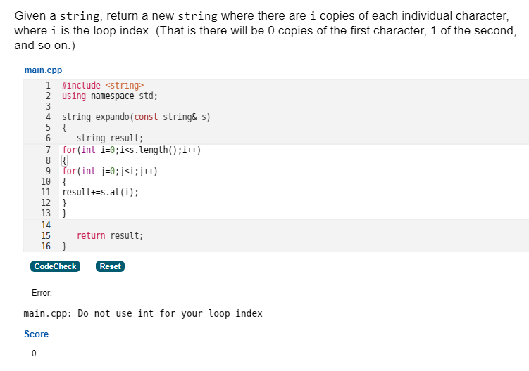  Need help with this c++ question. Thank you Given a string,