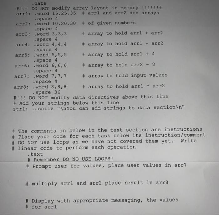  the questions are the three "#" lines for code under "DO