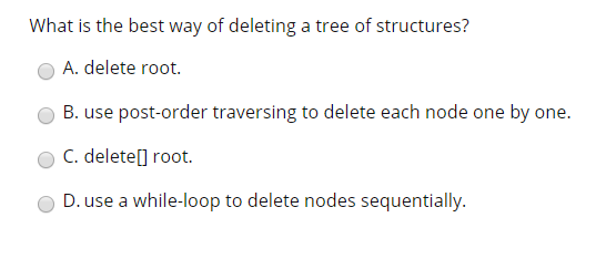 the compiler generated one) O A. if heap memory is used in