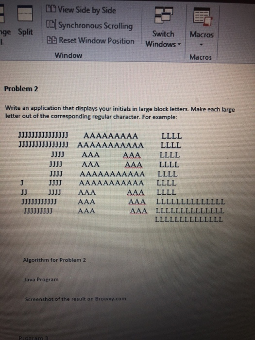  Mine initials are nrb View Side by Side Synchronous Scrolling BBReset