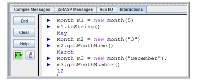 that holds the number of the month (For example, 1 is January,