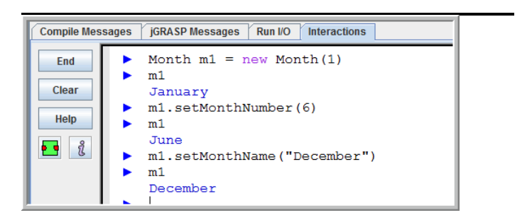 2 is February, etc.) A static String array may be used to