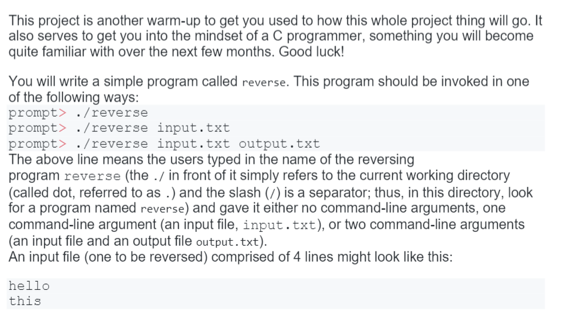  Trying to code everything in the main function. int main(int argc,