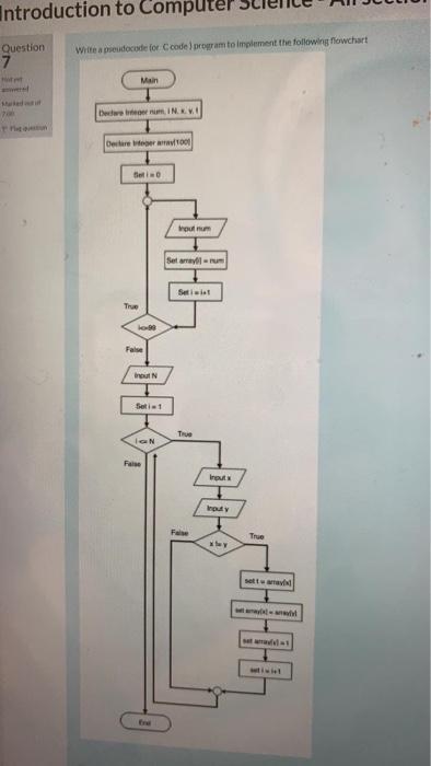  Introduction to Compu Question Wilte a preudocode for Code program to