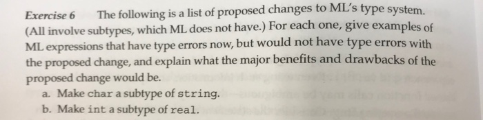 only if e is an element of the list L, 2. Some