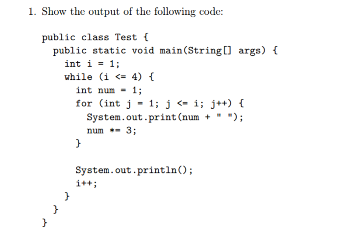  In java and please explain everything. I am very confused on