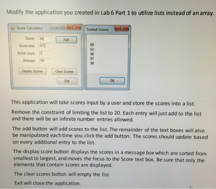  C# Windows Form Application in Visual Studio Thanks! Modify the application