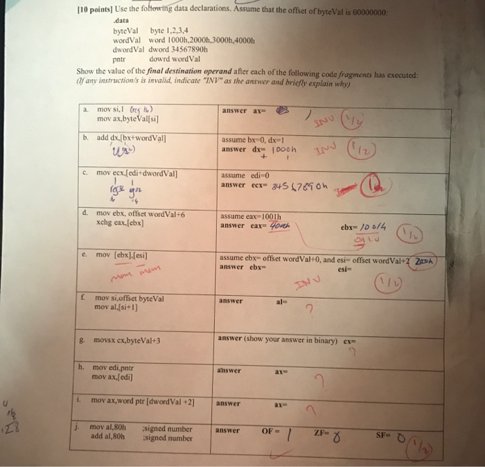  Also please explain why each answer is correct Use the following