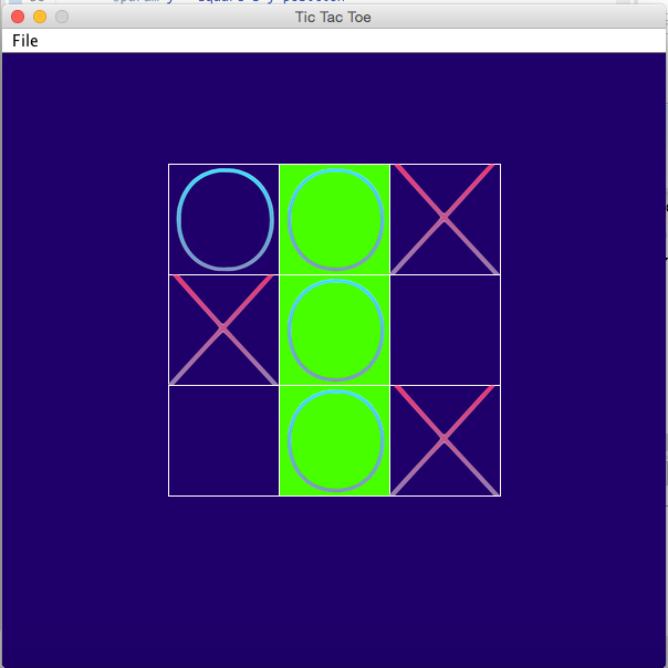 For this project, you will create a GUI based tic-tac-toe game. The