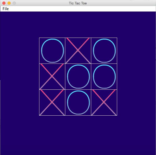 game is played by two players, where one player has the X