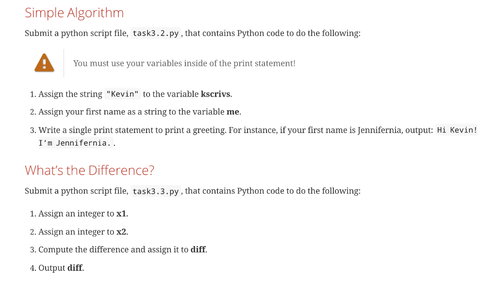 contains Python code to do the following: i You can print the