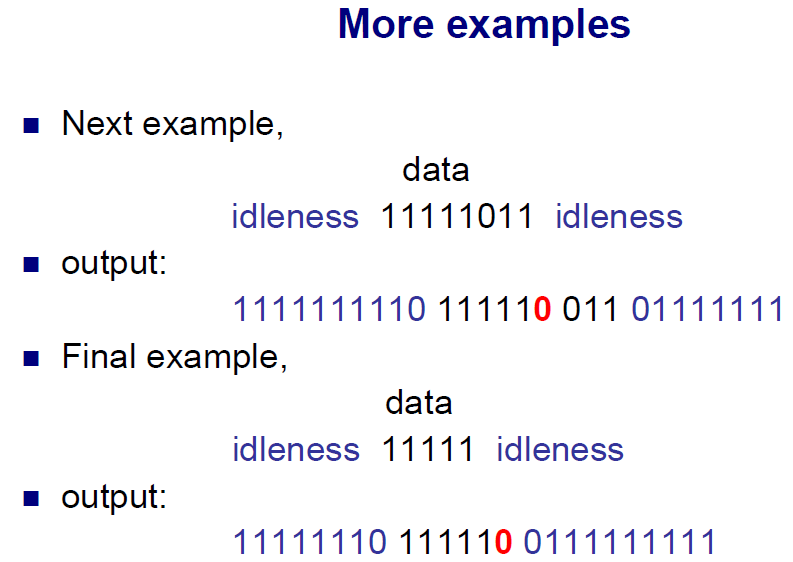 Please include some idleness bits before and after the frame. b) Is