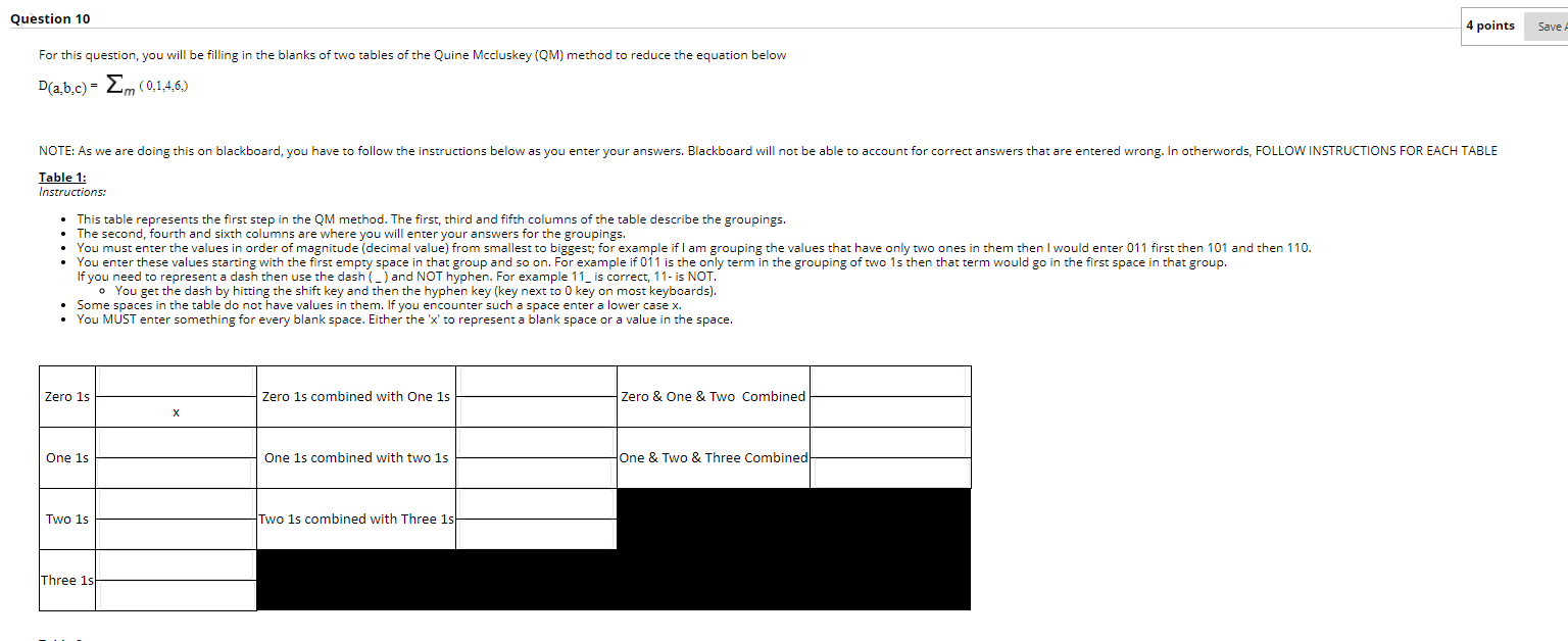 Need help with compsci work - Question 10 4 points Save For