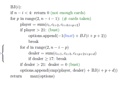 Write a program(with Java) that maximizes earning from blackjack game where the