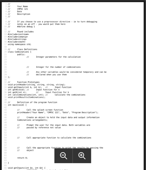 you!! Objective Recursive Functions Project The formula for computing the number of