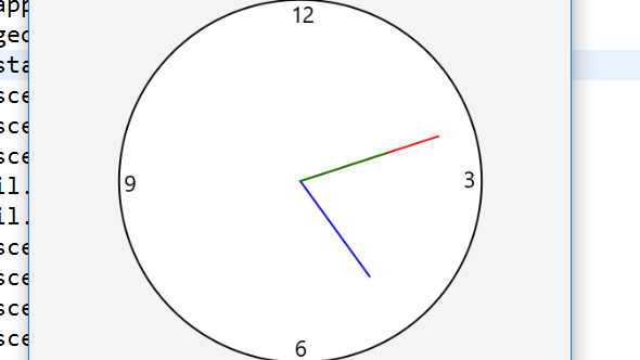 have a clock that looks like this My program is below and