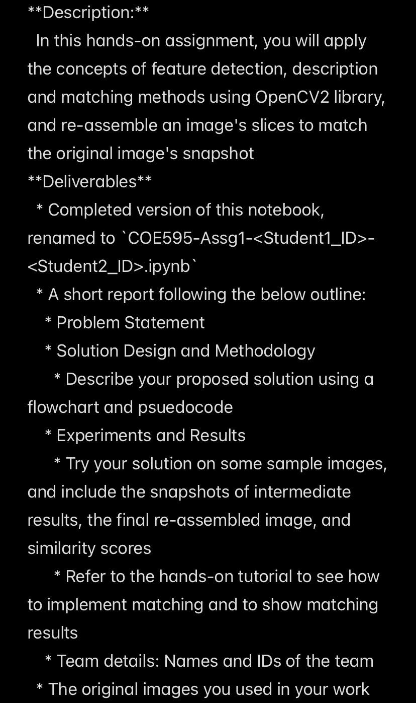  In this hands-on assignment, you will apply the concepts of feature