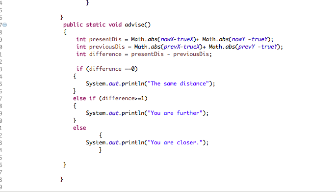 Also, the second round on, the program presents a diagram that shows