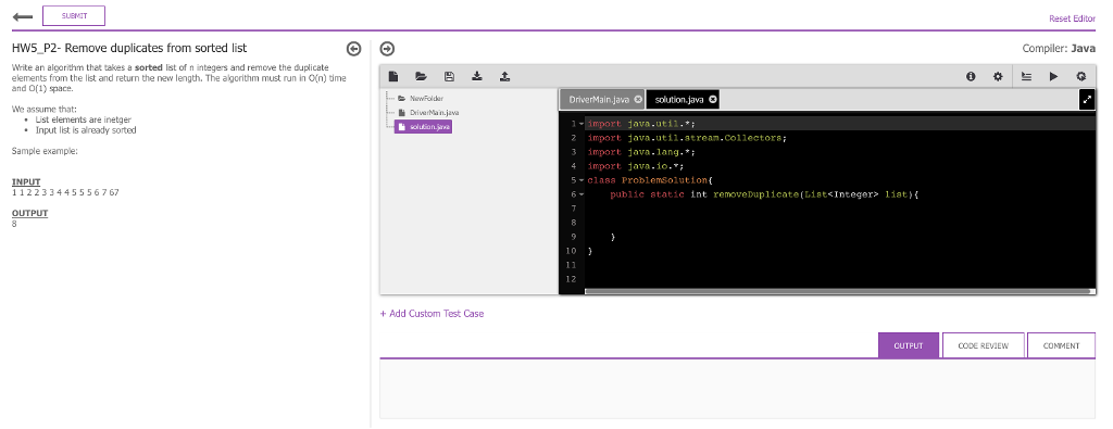 In JAVA, instructor does not allow us to change the method, everything