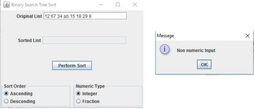 sort lists of integers or lists of fractions in either ascending or