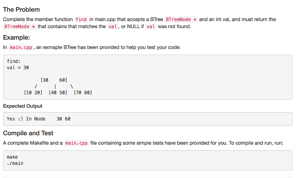//main.cpp #include #include #include #include using namespace std; struct BTreeNode {