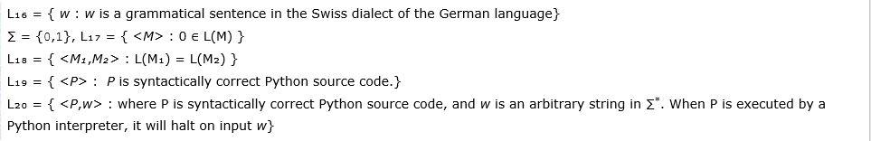 Submit a plain text file indicating where the languages listed below should
