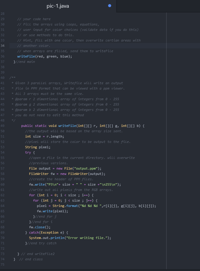 NameEx7.java . Read all the comments in the file. Only add code