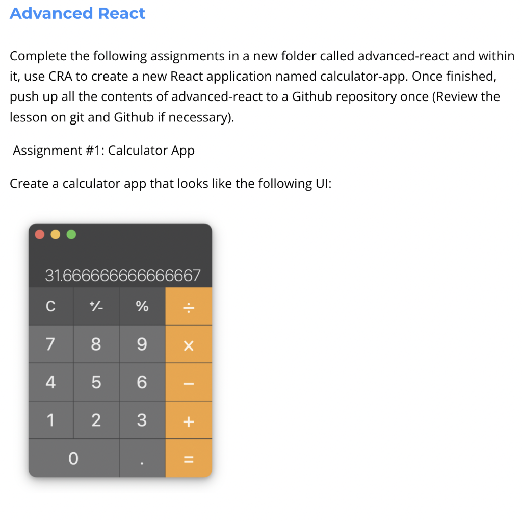 Language: React Answer in CODE ONLY If the files need to be