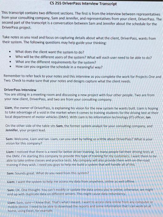 Design portion of the attach document using the information from the DriverPass